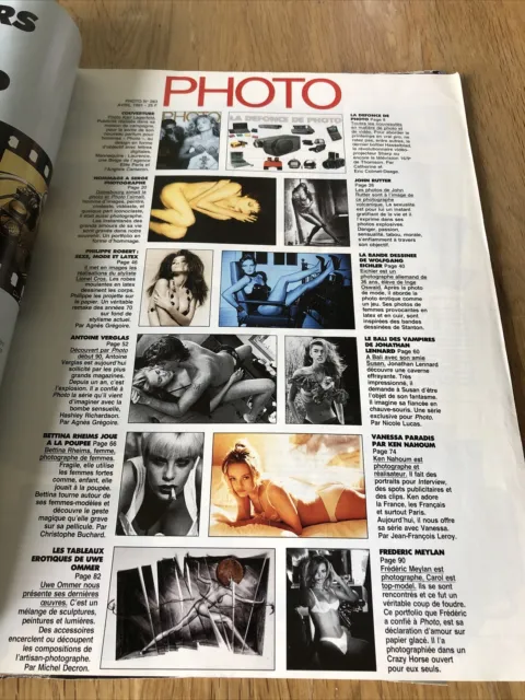 Fotomagazin April 1991 französische Ausgabe - Vanessa Paradis - Karl Lagerfeld 2