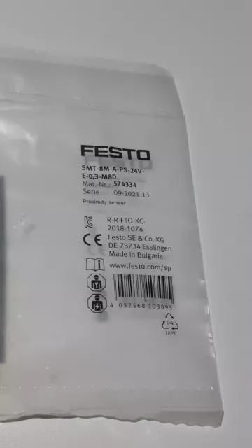 Festo Näherungsschalter SMT-8M-A-PS-24V-E-0,3-M8D  574334