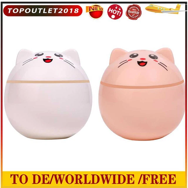 Air Humidifier Cute Cat Air Purifier for Home Car USB Mist Maker with LED Light