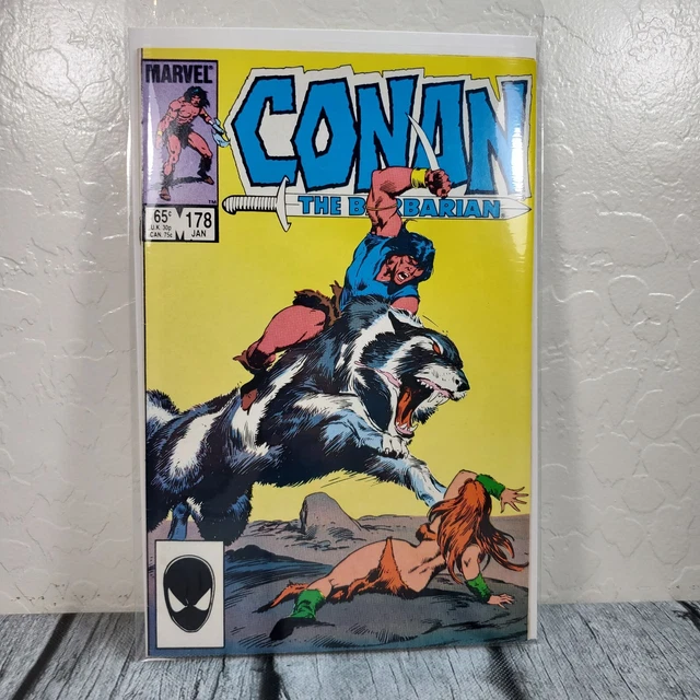 Marvel Comics Conan The Barbarian #178 Vol. 1 1986 Vintage Comic Book Boarded