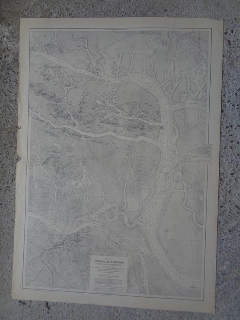 CARTE MARINE / Abords de Haïphong Quang-Yen et Port Redon  Indochine  1939-1993