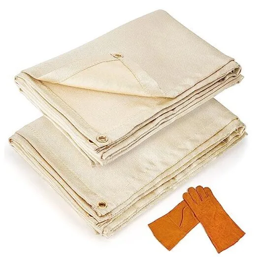 2-Pack Welding Blanket 4x6 feet - Fire Retardant Insulation Blanket Set 4' x 6'