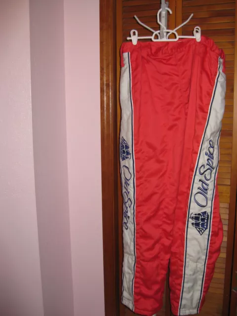 RARE Simpson #21 Team JGR Old Spice Firesuit Pants Race Worn by B. Pegram COA