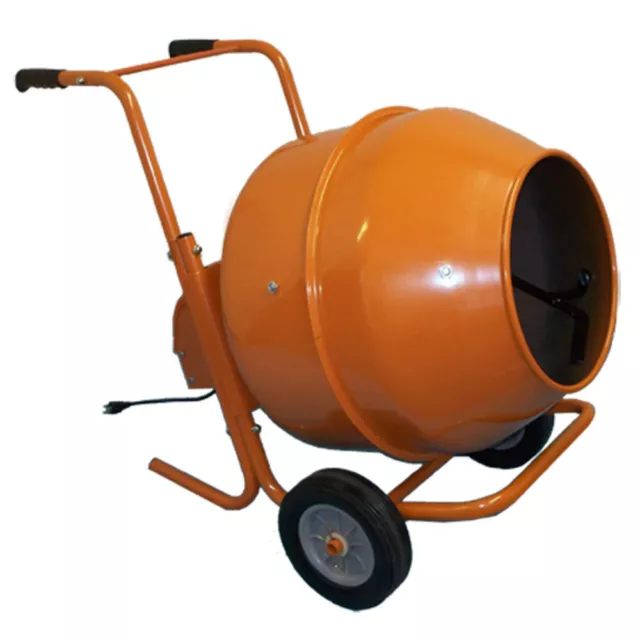 8 CU FT Wheel Barrow Portable Cement Concrete Mixer