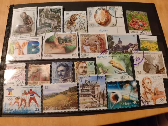 Serbien, schönes Lot nur sauber gestempelte Briefmarken 2
