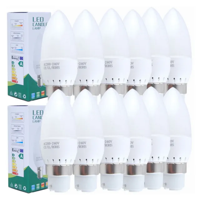 Energy Saving LED Candle Light Bulbs E14/E27/B22 Warm/Cool White Spotlight Lamp