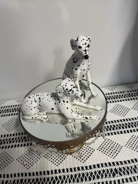 Vintage Dalmatian Dog Figurines. These are ceramic and adorable