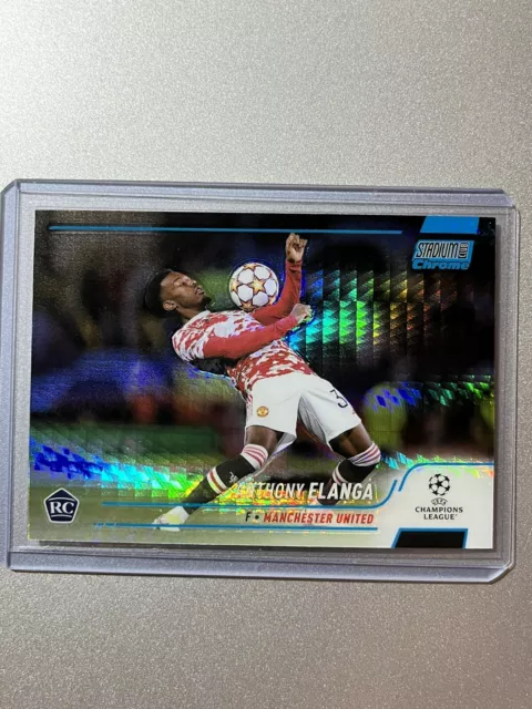 Anthony Elanga  Manchester United  Topps Stadium Club Chrome 21-22  ROOKIE PRIZM