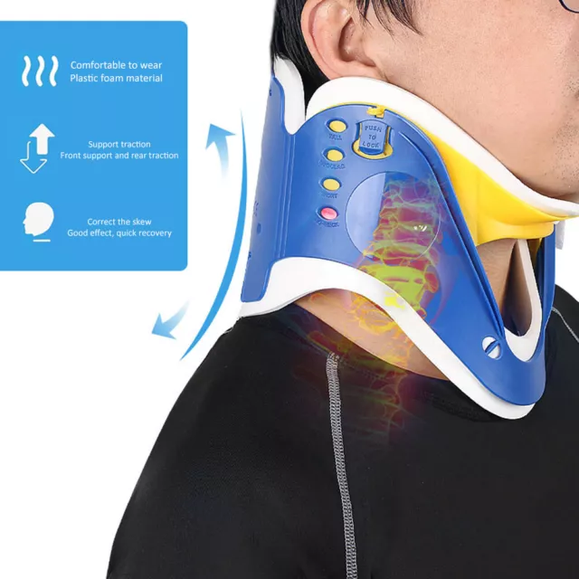 4 in 1 Adults Adjustable Medical Cervical Support Collar Neck Traction Device 2