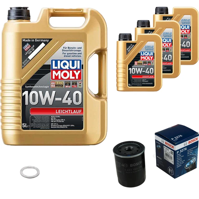 Filtro olio Bosch 8 L Liqui Moly funzionamento leggero 10 W-40 per Suzuki Subaru Jimny