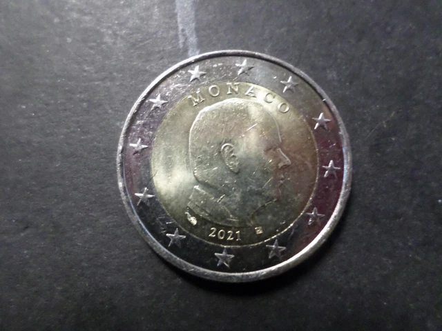 MONACO PIÈCE DE 2 euro 2021, PRINCE ALBERT II, TTB EUR 6,50 - PicClick FR
