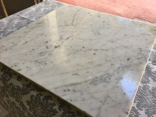 Plaque De Marbre Gris Pour Table De Chevet - Vintage, Intérieur, 59x31.5x2 Cm