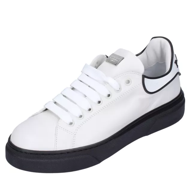 chaussures femme PHILIPP PLEIN baskets blanc cuir DG760