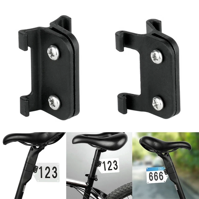 Fahrrad Rennen Nummer Platte Karten Halterung Feste Band for MTB Halter Klemme