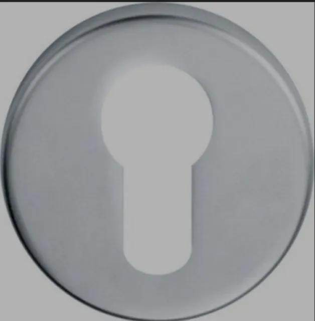 Euro Cylinder Escutcheon Door Keyhole Cover Round Concealed Fixing Plate