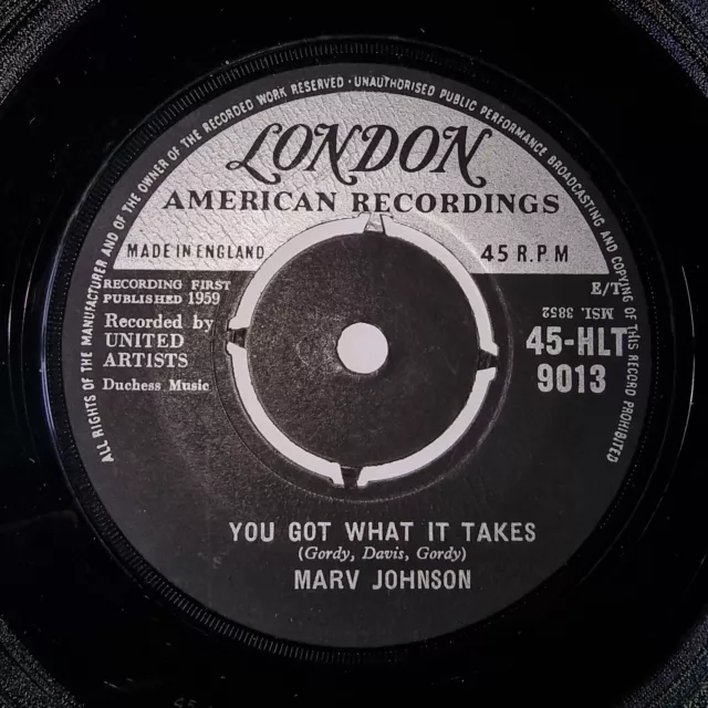 Marv Johnson You Got What It Takes London R&B Northern Soul Oldie
