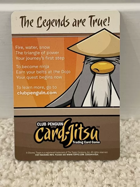 Topps Disney CLUB PENGUIN Power Card Jitsu Card # 9 Penguin Band 49/68