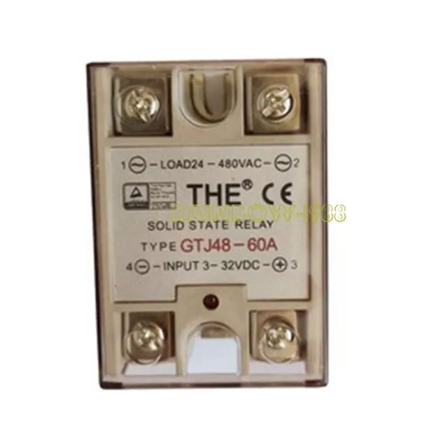 GTJ48-60A Single Phase Module Relay Solid State Relay 3-32VDC 24-480VAC