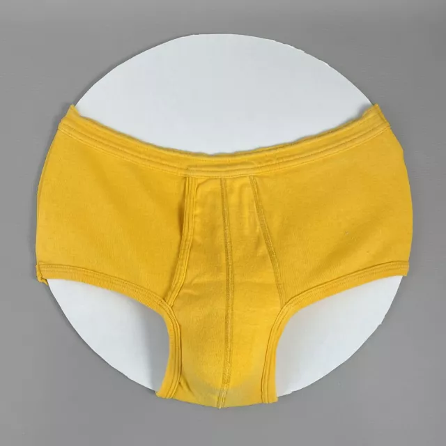 Slip vintage jaune taille 2 pour homme déguisement