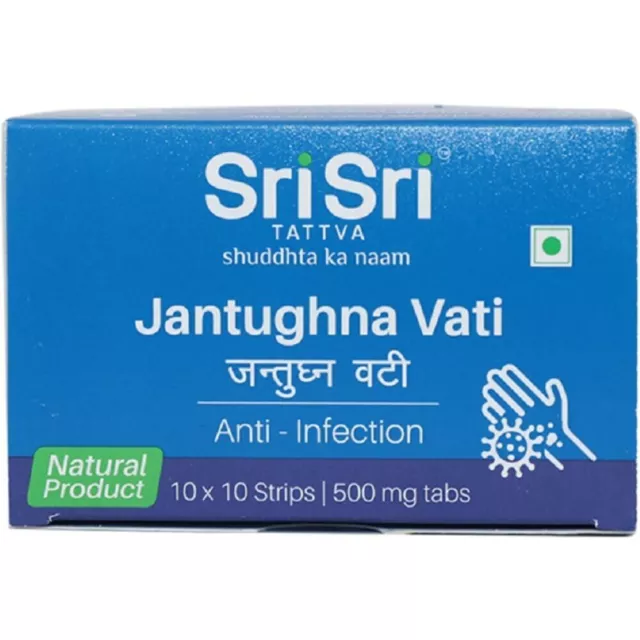 Sri Sri Tattva Jantughna Vati (100tab) X 2 Pack Formule ayurvédique naturelle