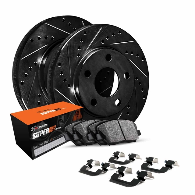 R1 Concepts Front Brakes And Rotors Kit |Front Brake Pads| Brake Rotors And