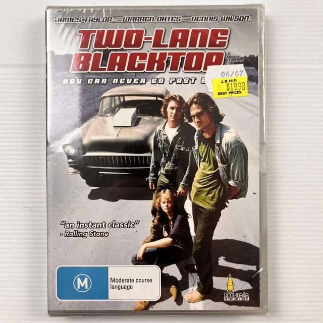 TWO-LANE BLACKTOP DVD Monte Hellman James Taylor Warren Oates