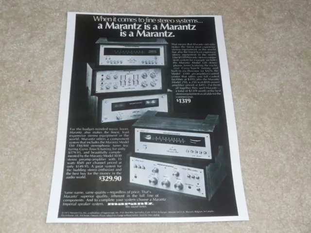 Marantz Ad ,1972, 3300 Préamp, 250 Amp, 110, 1030, Article, Infocus, 1 Page