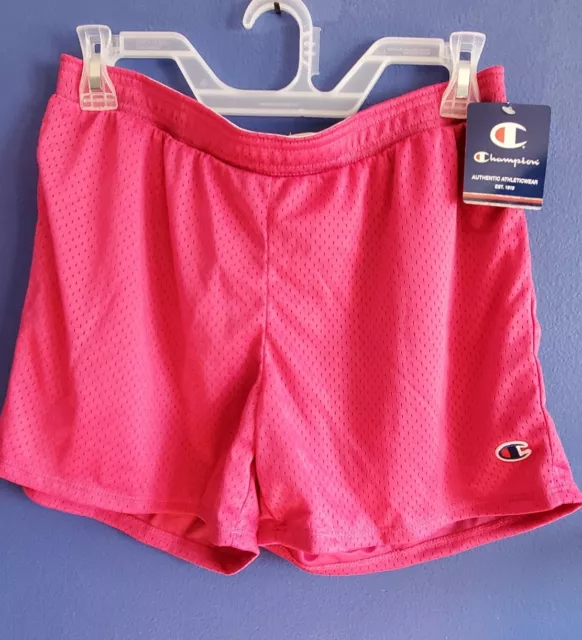 Womens Pink Champion Mesh Shorts Size S New With Tag