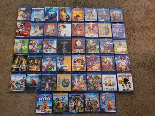 BLU-RAY DVD Lot Pick From Disney Pixar Animated Kids Movies