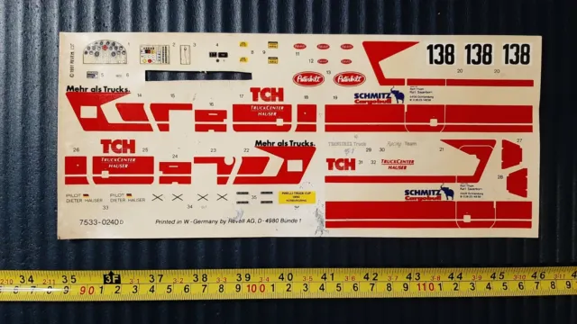 Revell Decal 7533 Peterbilt Racing Truck 1/25