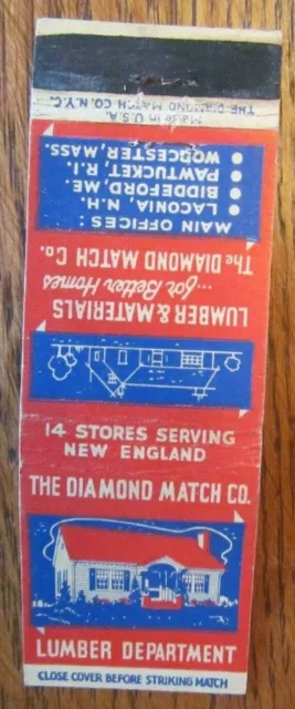 Laconia Biddeford Pawtucket Ri Worcester Ma: Diamond Match Lumber Department -E