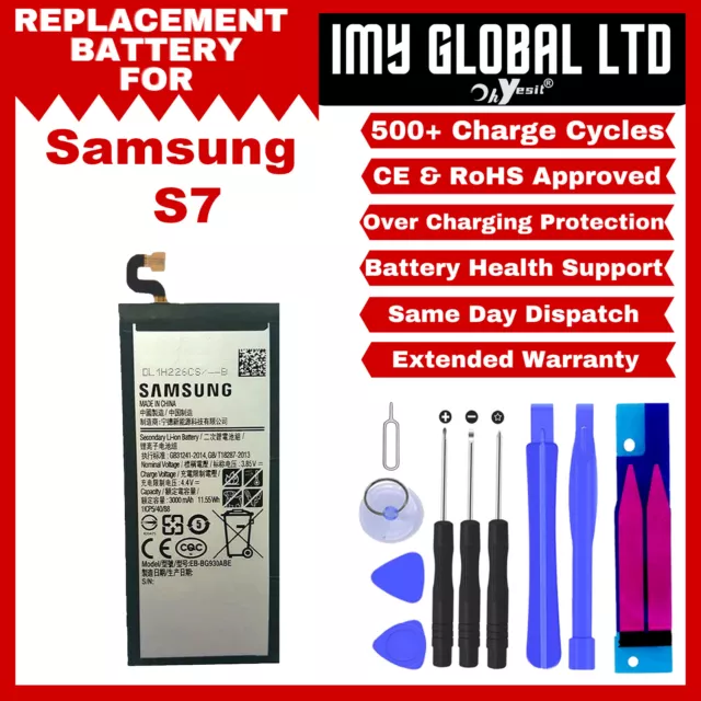 Original Genuine Battery For Samsung Galaxy S7 SM-G930 EB-BG930ABE + Tools New