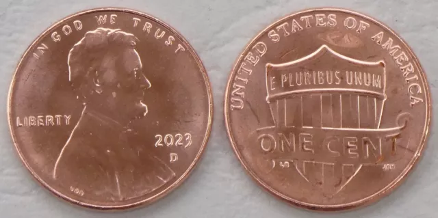 USA 1 Cent Lincoln 2023 D unz.