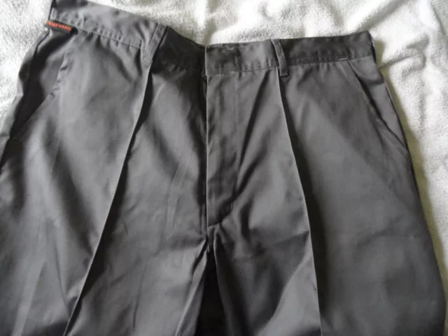 Portwest Regular Work Pants - Grey, Waist 36" Inside Leg - 31" New Without Tags