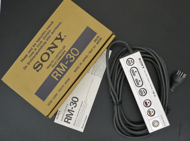 Télécommande Sony RM-30 - Pour Platines TC-765, TC-766, TC-K7B, TC-K8B