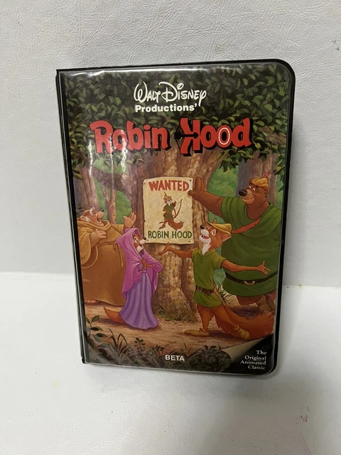 VINTAGE WALT DISNEY BETA- Robin Hood Original Animated Classic Sherwood ...