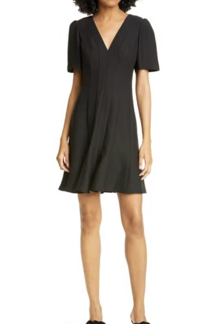 KATE SPADE NEW York Panel Crepe A-line Solid Black Dress $348 Womens Size 6  $99.99 - PicClick