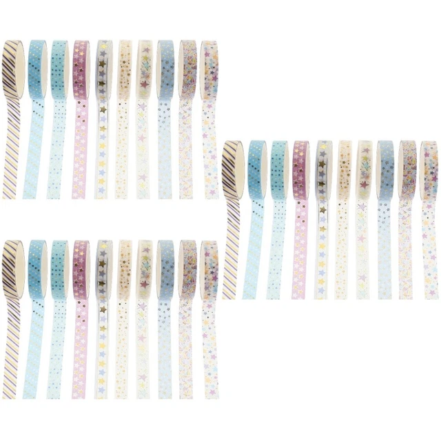 30 Rolls Multi- Washi Tape Hot Stamping Washi Tape Gadgets Kids Multi-layer