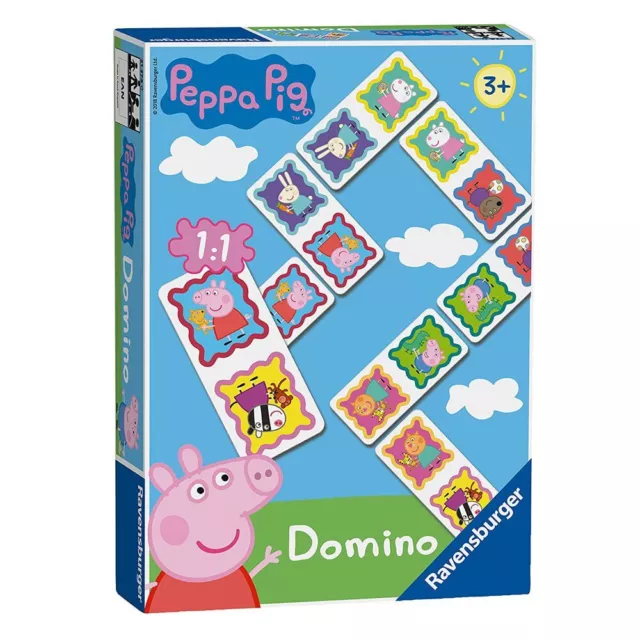 Domino Legespiel | Peppa Wutz | Peppa Pig | Ravensburger | 28 Spiel-Karten