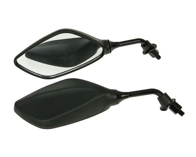 Kit rétroviseur paire noir, M8 2 pièces filetage à droite WACHMANN scooter, univ