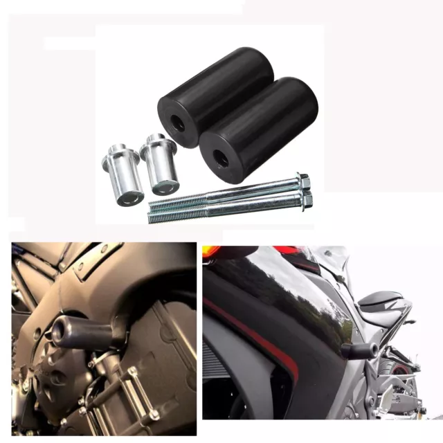 2 Pcs Frame Sliders Crash Guard Cover Protector For Yamaha Suzuki Kawasaki Honda