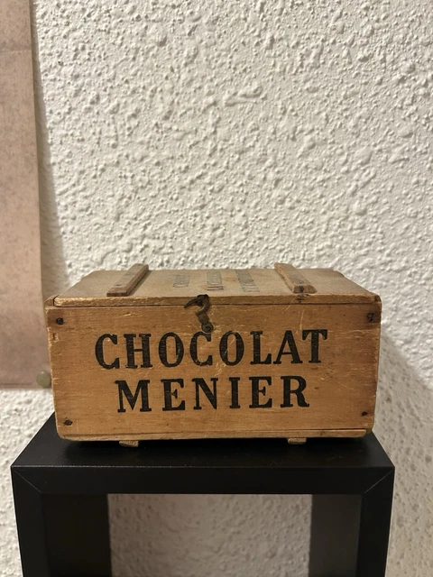 Grande Boîte Ancienne En Bois Publicitaire – Cacao Kohler – 42 Cm – France
