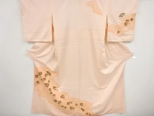 42513# Japanese Kimono / Antique Kimono / Shibori / Fan With Small Mallet &