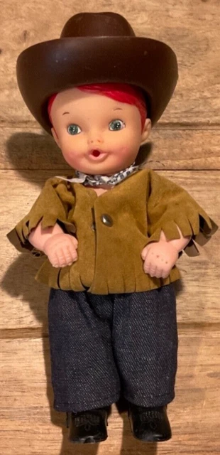 Vintage Sip Along Sam 1972 General Mills Plastic Doll ( 6” ) Preowned