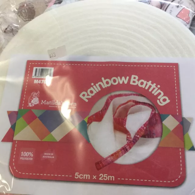 Rainbow Batting Polyester 20mt roll
