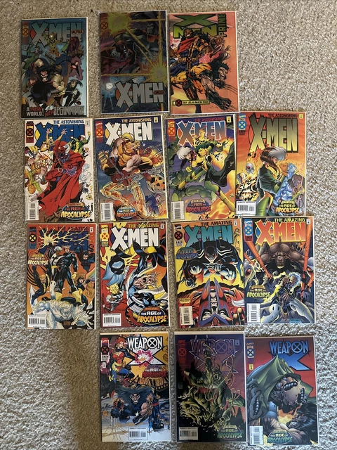 AGE OF APOCALYPSE LOT AMAZING X-MEN ASTONISHING X-MEN Weapon X Alpha Omega Prime