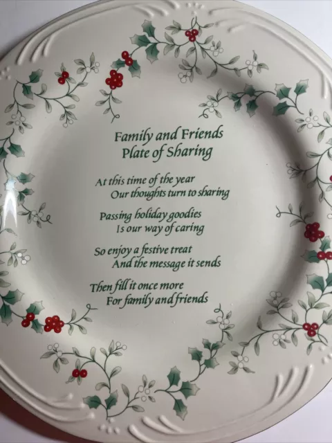 Pfaltzgraff Winterberry Family and Friends Plate of Sharing Giving Plate