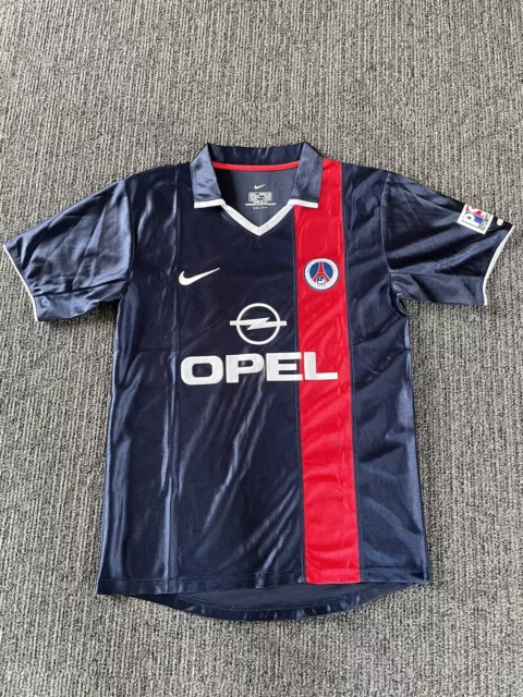 PSG Trikot | Ronaldinho 21 (Größe L) | Paris Saint Germain | Nike | Saison 01/02