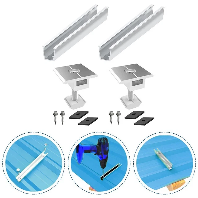 High Quality Mounting Rail Holder Trapezoidal Sheet Aluminium Solar Panel