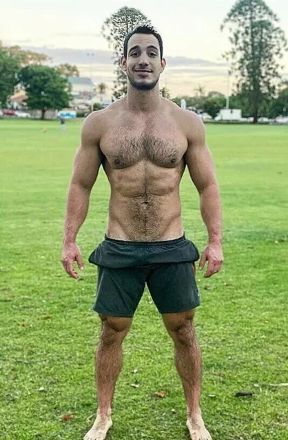 Shirtless Male Muscular Beefcake Thick Hairy Chest Beard Hunk Man Photo 4x6 B996 5 36 Picclick Ca